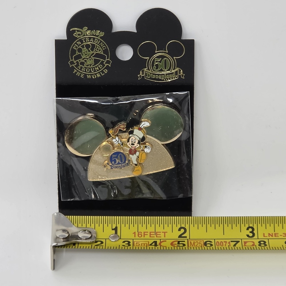 Vintage 2005 Disneyland 50th Anniversary Golden Mickey Mouse Ears Pin - Picture 8 of 8